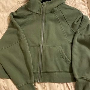 Lululemon Full Zip Green Scuba